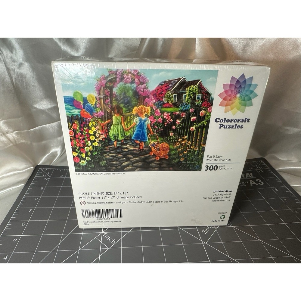 Colorcraft Puzzles 300pc Jigsaw Puzzle 'When We Were Kids" New/sealed In Box